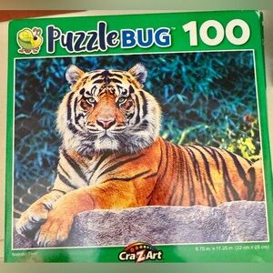 Puzzlebug 100-Piece Tiger Puzzle